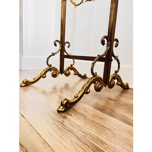 Gold Hollywood Regency Double Standing Hall Tree Rack For Sale - Image 8 of 11