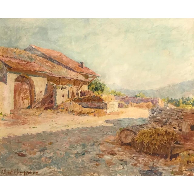 Albert Charpentier, Corsinge, Geneva, Oil on Canvas, 1926 For Sale - Image 7 of 7