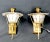 Maison Lunel Maison Lunel Brass, Black Metal and Glass Sconces Lantern, Mid-Century, France - a Pair For Sale - Image 4 of 9