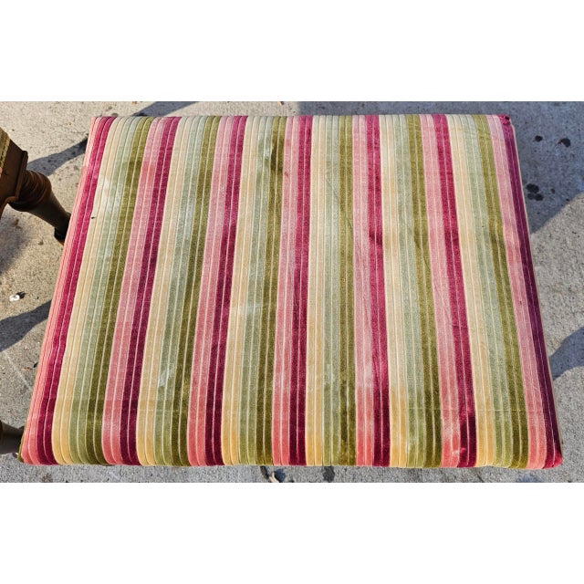 Large Late 20th Century High-Quality Bespoke Georgian Style Footstools- a Pair For Sale In Washington DC - Image 6 of 12