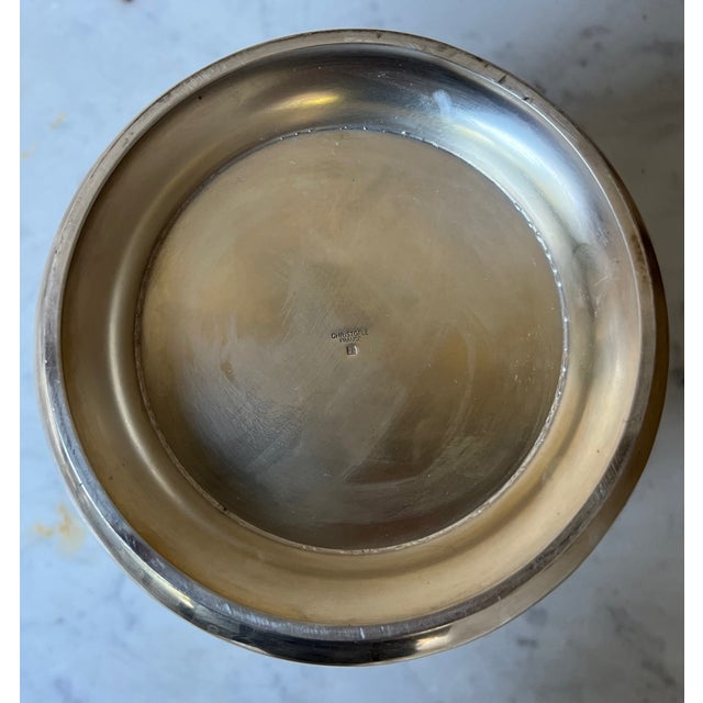 Christofle French Silverplated Champagne Bucket For Sale - Image 11 of 11