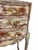 1990s Authentic Made in Italy Bombe Commode - Distressed Painted 3 Drawer Nightstand, Vintage Italian Florentine Accent Chest, Gilt Table 28" For Sale - Image 4 of 18