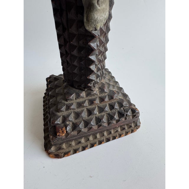 Antique Tramp Art Crucifix, Early 20th Century For Sale - Image 4 of 12