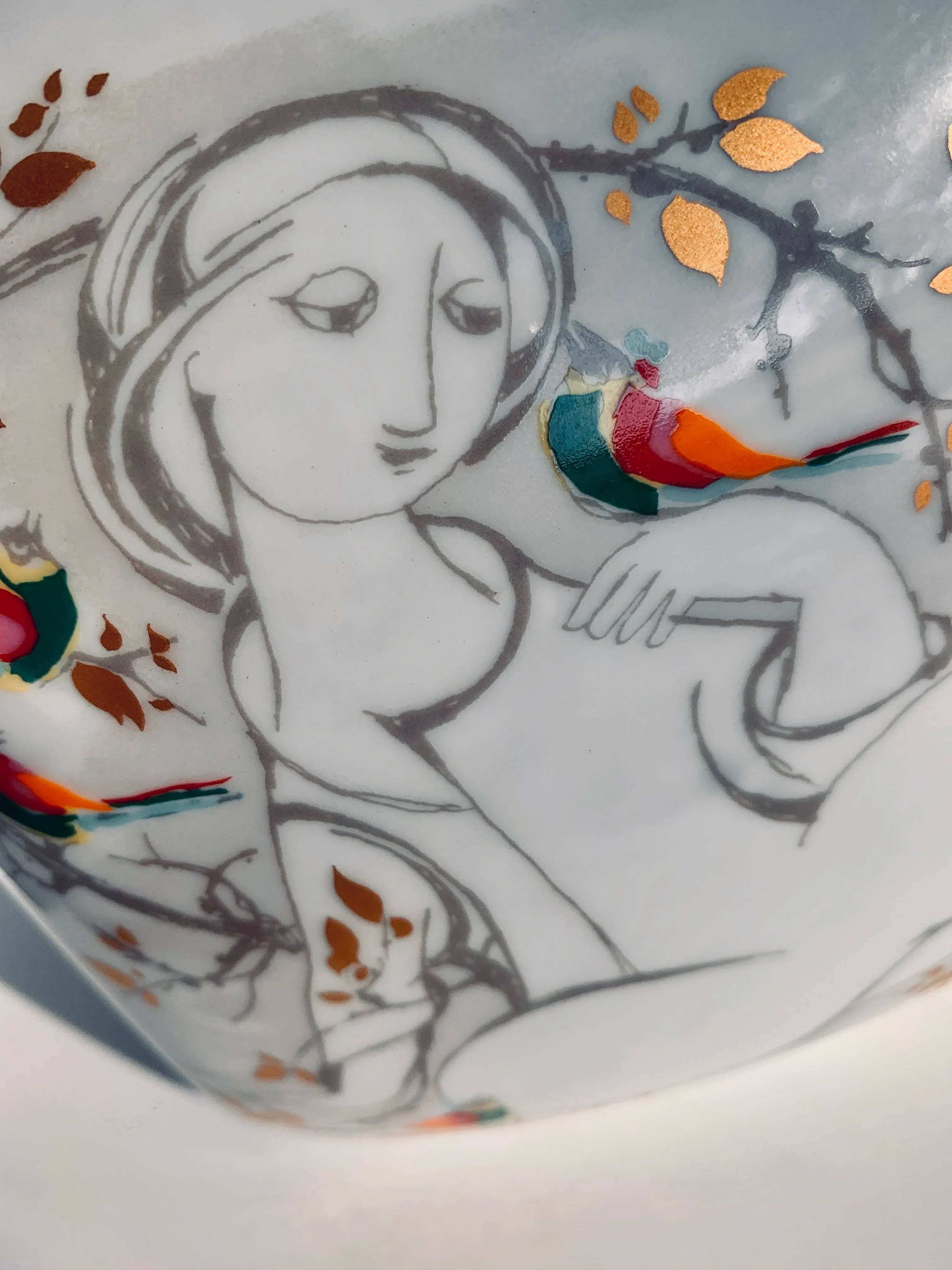 Mid-Century 1965 Rosenthal 'Love Story' Porcelain Vase by Danish