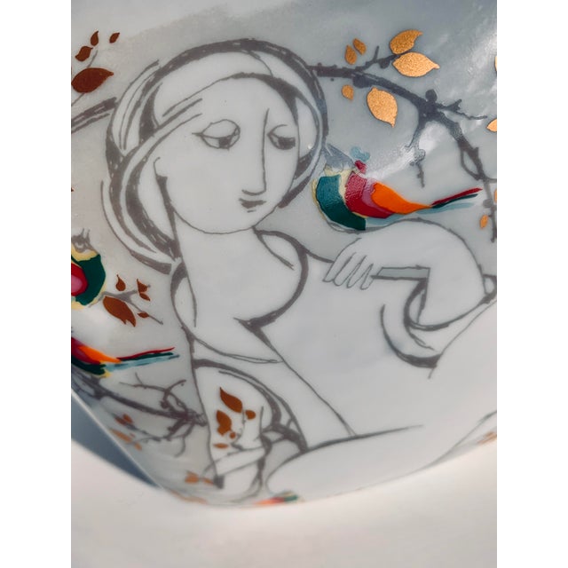 Bjorn Wiinblad Mid-Century 1965 Rosenthal 'Love Story' Porcelain Vase by Danish Artist Bjørn Wiinblad For Sale - Image 4 of 12