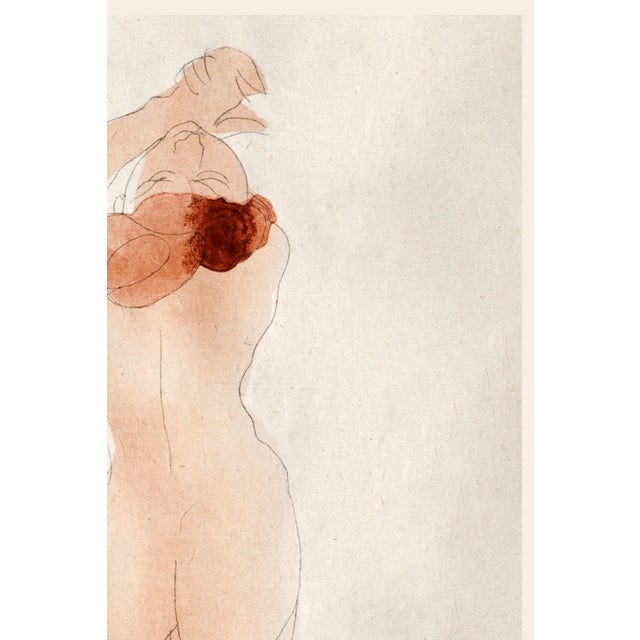 1902 Vintage Nude Figure Art Print by Auguste Rodin, Caresse-Moi Donc, Chéri - 20" X 30" For Sale In Buffalo - Image 6 of 9