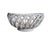 White Vintage Stoneware Ceramic Pottery Lattice Fruit Bowl For Sale - Image 8 of 11