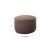Contemporary Pouf Ottoman in Barbet Chocolate Bouclé For Sale - Image 3 of 4