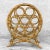 Mid-Century Modern Vintage Coastal Boho Rattan Sculptural Bamboo 7-Bottle Wine Rack For Sale - Image 3 of 7