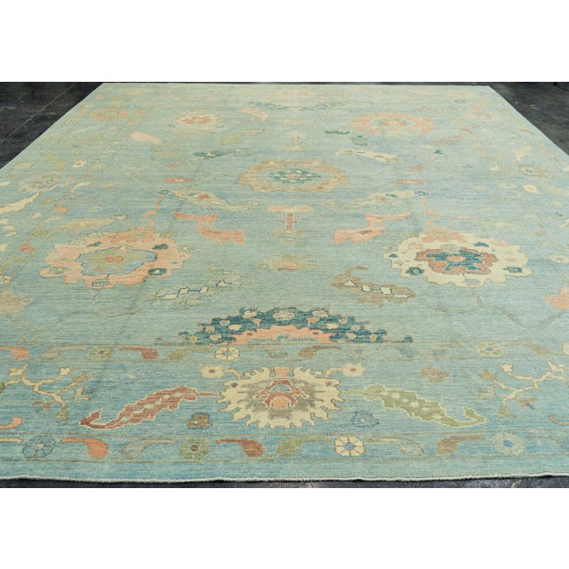 Turkish Oushak Rug 12'2" x 15'1" #22132 Explore a curated collection of hallway runners, wool rugs, and handmade...