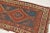 Textile 1930s Nomadic Blue, Terracotta, Red and Camel Runner Rug , 3.2 x 8.9 For Sale - Image 7 of 11