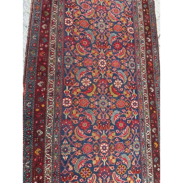 Antique Long Kurdish Runner Rug, 1800s For Sale - Image 3 of 18