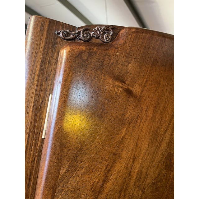 Brown Mid 20th Century English Art Deco Wardrobe For Sale - Image 8 of 12