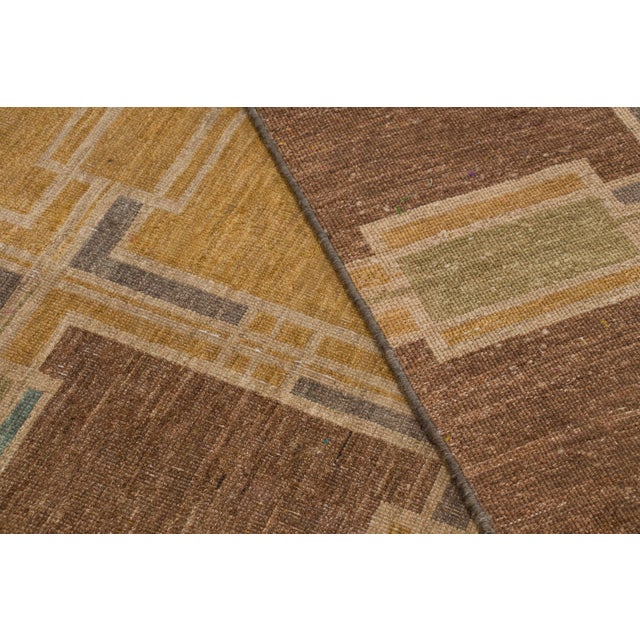 Contemporary Scandinavian Style Geometric Wool Rug by Rug & Kilim, India For Sale - Image 9 of 11