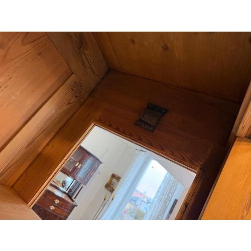 Art Nouveau Display Cabinet in Natural Wood For Sale - Image 9 of 15