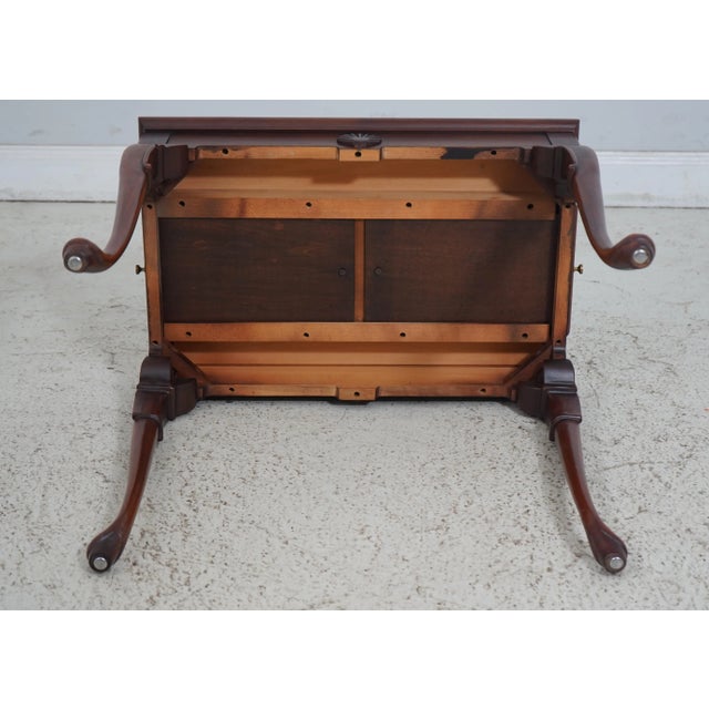 Hickory Chair Co Mahogany Queen Anne Tea Table For Sale - Image 12 of 12