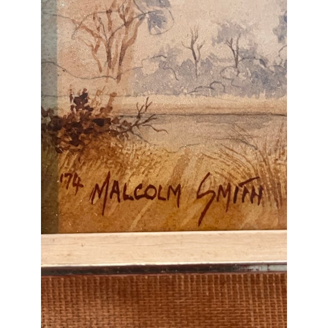 1974 Malcolm Smith Original South African Landscape Paintings - Set of 3 For Sale - Image 10 of 11