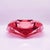 Vintage Italian Pink Multifaceted Ashtray in Murano Glass, 1960s For Sale - Image 4 of 8
