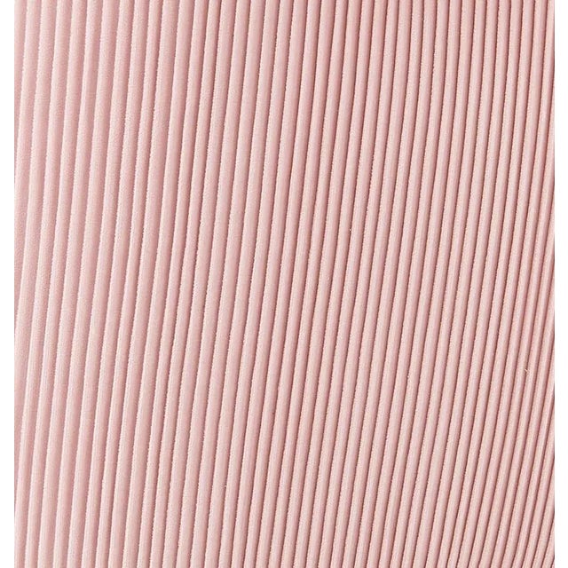 2020s Beatrix Pleated Blush Velvet Side Chair with Gold Legs For Sale - Image 5 of 10