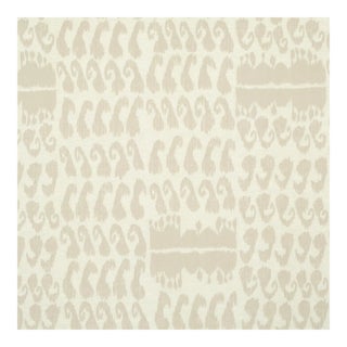 Sample - Schumacher Nallamala Fabric in Ivory For Sale