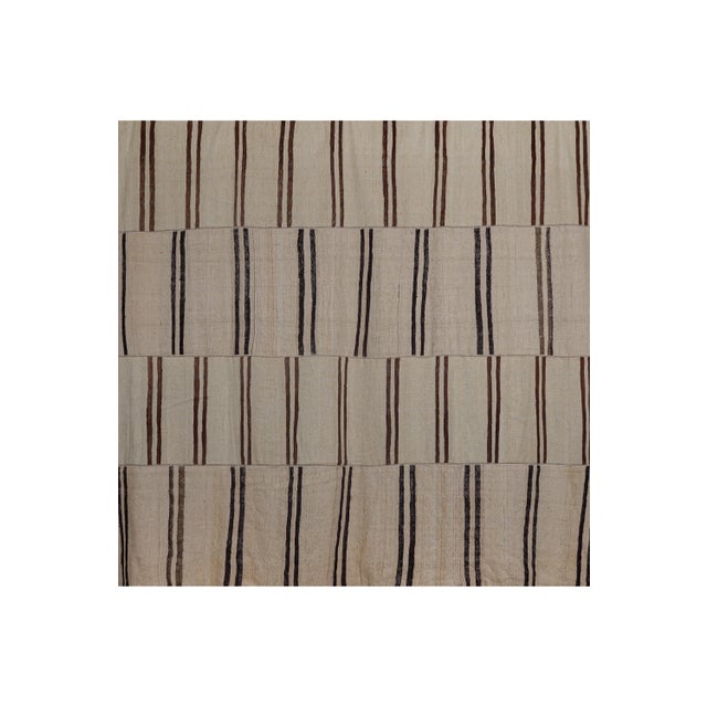 Turkish Organic Hemp Sisal Kilim Rug 8'5'' X 12'1'' For Sale - Image 4 of 10