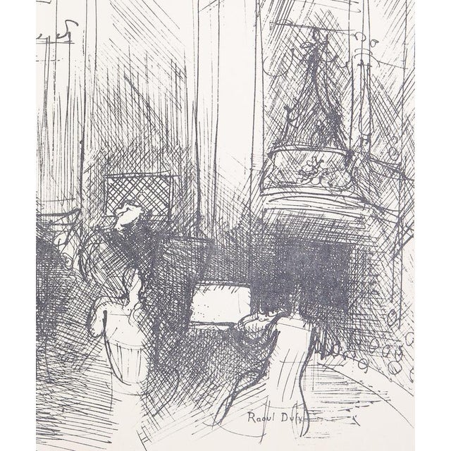 Modern Raoul Dufy, Interior of a Parisian Living Room, Lithograph For Sale - Image 3 of 5
