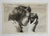 Mid 20th century sepia tone snapshot photograph on paper of woman photographer with camera. Unframed, corner bumps.