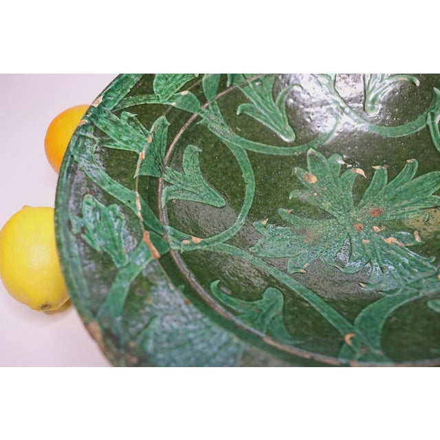 Handmade Clay Bowl Pottery Bowl Plate, 1930s For Sale - Image 15 of 18