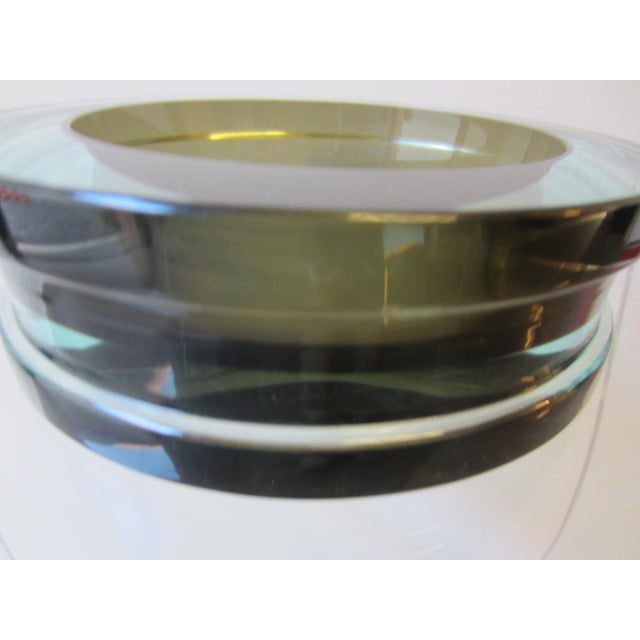 Large Murano Glass Bowl with a Play of Light from Cenedese, 1970s For Sale - Image 4 of 7