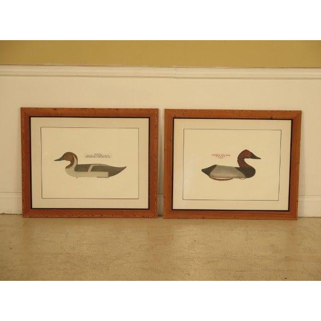 Cedar Framed "Duck Decoys" Prints by Arthur Nevin Set of 3 Chairish