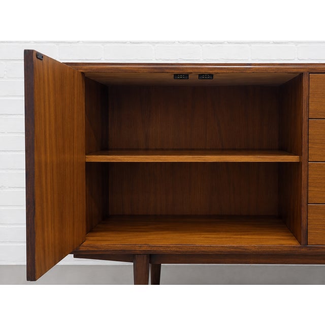 Mid Century Danish Rosewood Credenza | Sideboard Dresser, Denmark, C. 1960s For Sale - Image 13 of 14