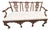 Antique George III Mahogany Triple Chair Back Sofa Settee For Sale