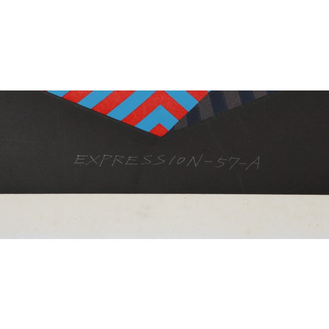 Abstract Expression - 57 - A , Masaaki Noda Linocut For Sale - Image 3 of 5