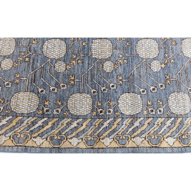 Traditional-Style Samarkand Floral Ivory Rug "Oriflora" by Doris Leslie Blau For Sale In New York - Image 6 of 9