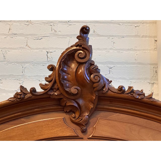 Louis XV Style Mirrored Armoire, Antique For Sale In San Francisco - Image 6 of 12
