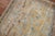 Baroque 1940s Sky Blue Peach Accent Persian Throw Rug - 3'5" x 4'8" For Sale - Image 3 of 6