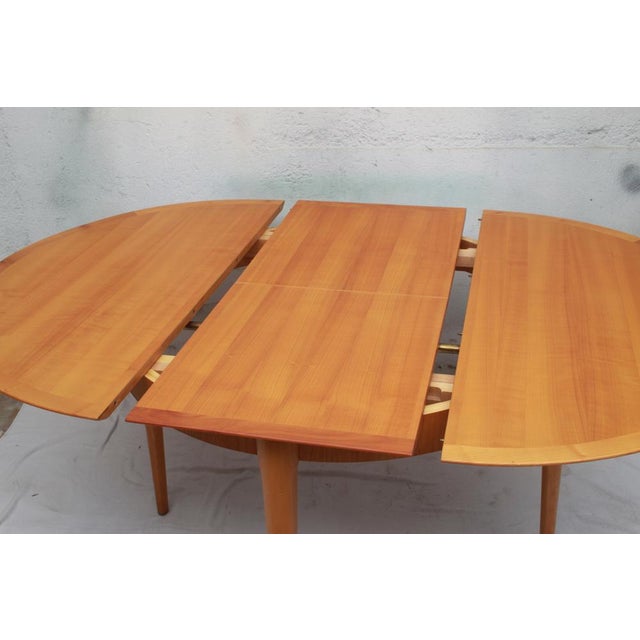 Round Dining Table in Cherrywood from Lübke, 1965 For Sale - Image 9 of 13