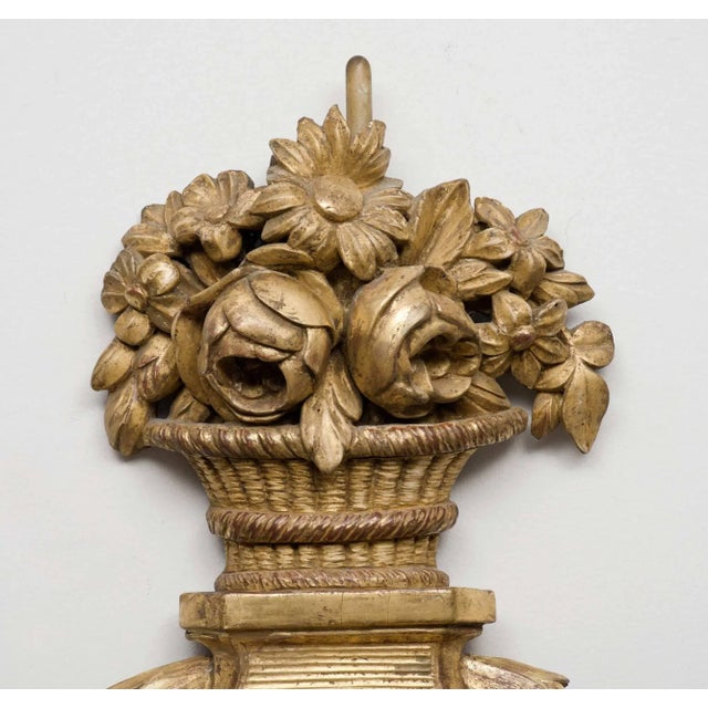 French Louis XVI Giltwood Barometer For Sale - Image 4 of 6