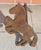 Metal Pair of Handmade Folky Rustic Horses Andirons For Sale - Image 7 of 9