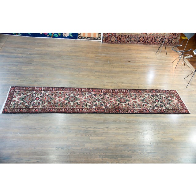 Early 20th Century Persian Dargazin Runner For Sale In Chicago - Image 6 of 15