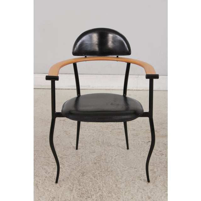 Modern Arrbem Set of 4 Stiletto Arm Dining Chairs For Sale - Image 3 of 17