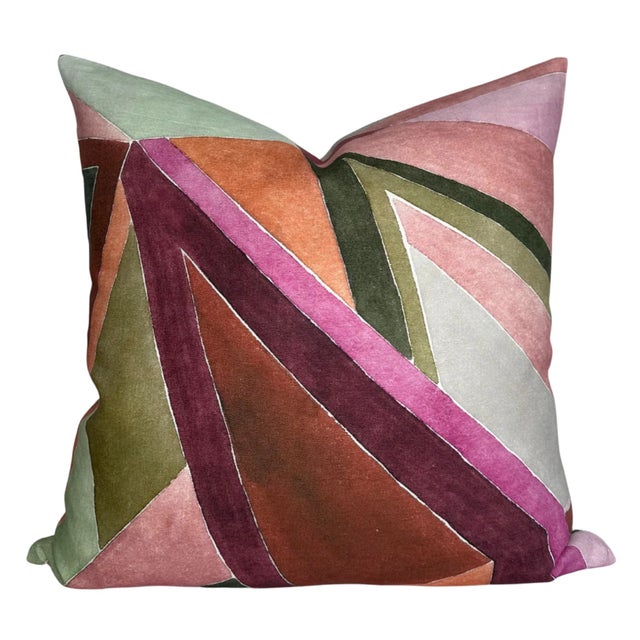 Roulade Pillow Cover ⭐️ Ships Within 2 Days On the Front: Roulade Printed Fabric On the Back: Ivory Linen Fabric 100%...