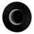 Late 20th Century Modern to Postmodern Infinity Vortex Wall Mirror Round Black Laminate Frame For Sale