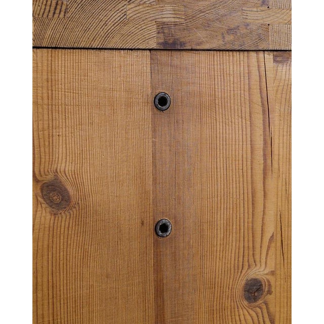 1970s Dining Table in Pine by Mario Ceroli for Poltronova, 1970s For Sale - Image 5 of 9