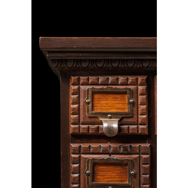 Late 19th Century Oak Tramp Art Screw Cabinet by J. D. Warren For Sale In Chicago - Image 6 of 11