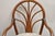 Vintage Bentwood Rattan Hollywood Regency Fan Back Dining Chairs - Set of 4 For Sale - Image 4 of 12