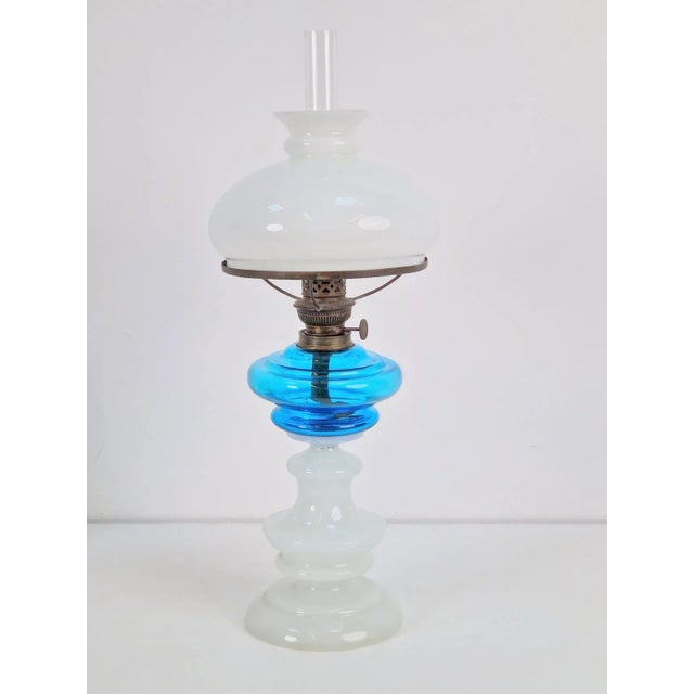 Vintage 20th Century Kosmos Brenner Oil Lamp Glass Copper, 1930s For Sale - Image 10 of 10