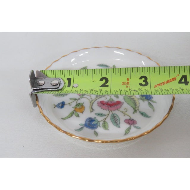 Minton Haddon Hall Bone China Trinket Dish 3pc Set John Wadsworth Coasters 4901b For Sale - Image 14 of 18