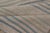 Stripe Design Turkish Vintage Kilim Runner in Shades of Ivory and Light Blue For Sale - Image 11 of 12