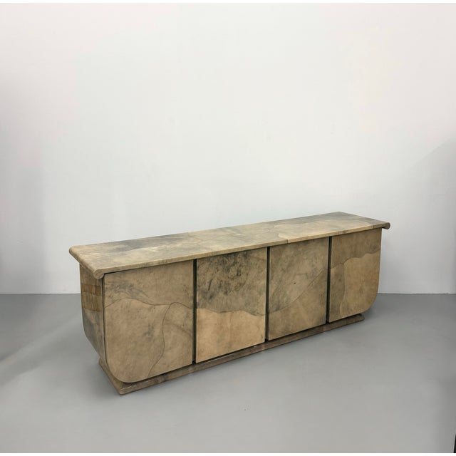 Vintage Lacquered Goatskin Sideboard Credenza For Sale In West Palm - Image 6 of 7